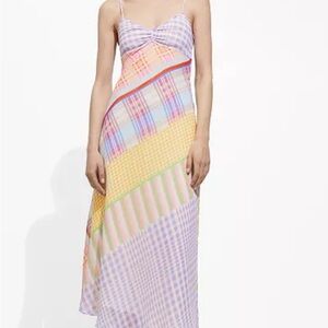 Mango Printed Strap Dress in XS/S